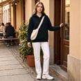 thumbnail image 6 of Women's Solid Color Pullover Hoodie with Drawstring Hood and Kangaroo Pocket Casual Everyday Sweatshirt, S-2XL, 6 of 6