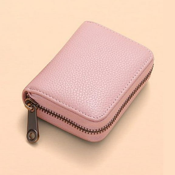 Carroterr Slim Card Case Zipper Card Holder Wallet Credit Large Capacity Card Hold,, M4H5