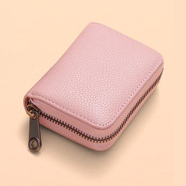 SharkTRUE Slim Card Case Zipper Card Holder Wallet Credit Large Capacity Card Holder U