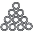 thumbnail image 5 of 10 Pcs 12mm x 24mm x 6mm Sealed Deep Groove Radial Ball Bearings 6901Z,10 Pcs x Deep Groove Ball Bearings,Silver, 5 of 8