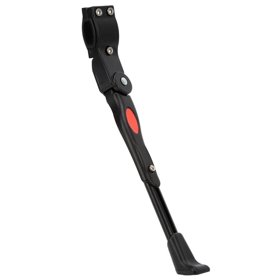 Heavy Duty Adjustable Bike Kickstand - Aluminum Alloy Rear Side Bicycle Kickstand Non-Slip Wear-Resisting Design for 24 to 29 inches / 61 to 73.6 cm Mountain Road Bikes Black