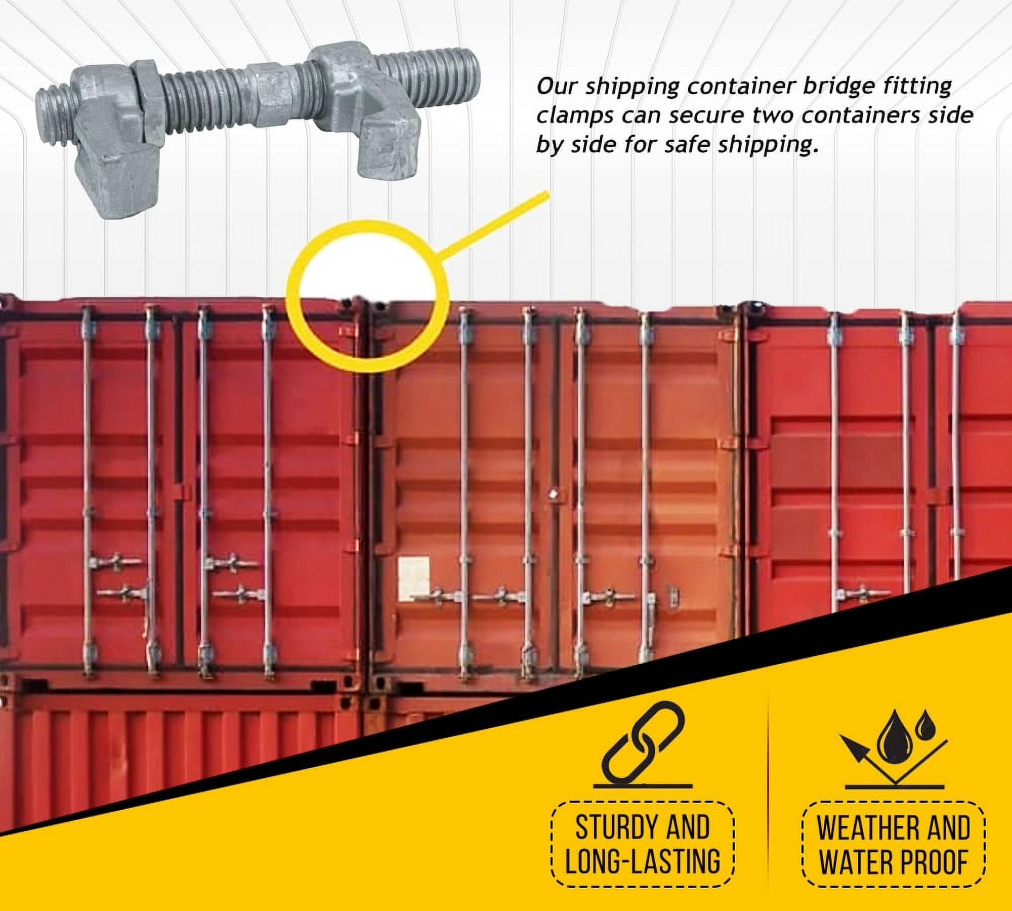 Container Clasp Fixing Shipping Container Clamps 4-Pack Shipping Container Bridge Fitting ...