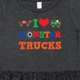 thumbnail image 4 of Inktastic I Love Trucks Girls Toddler Dress, 4 of 5