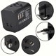 thumbnail image 4 of Adaptador de corriente universal de carga conveniente 3USB, adaptador de viaje internacional de 100-240V, 4 of 8