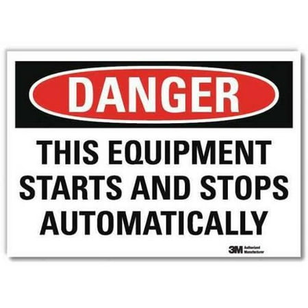 - LYLE U3-2008-RD_7X5 Danger Sign,Self-Adhesv Mount,7inWx5inH G0707485