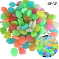 thumbnail image 5 of Joernso 10Pcs Luminous Stones Glow in the Dark Decorative Pebbles Aquarium Ornaments, 5 of 6