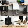 thumbnail image 6 of Giantex L-Shaped Working Desk, Computer Gaming Desk, Industry Modern Corner Study Writing Table for Home Office Workstation, Easy Assembly, Natural, 6 of 8