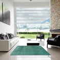 thumbnail image 6 of Ahgly Company Indoor Square Mid-Century Modern SeaGreen Oriental Area Rugs, 6' Square, 6 of 6