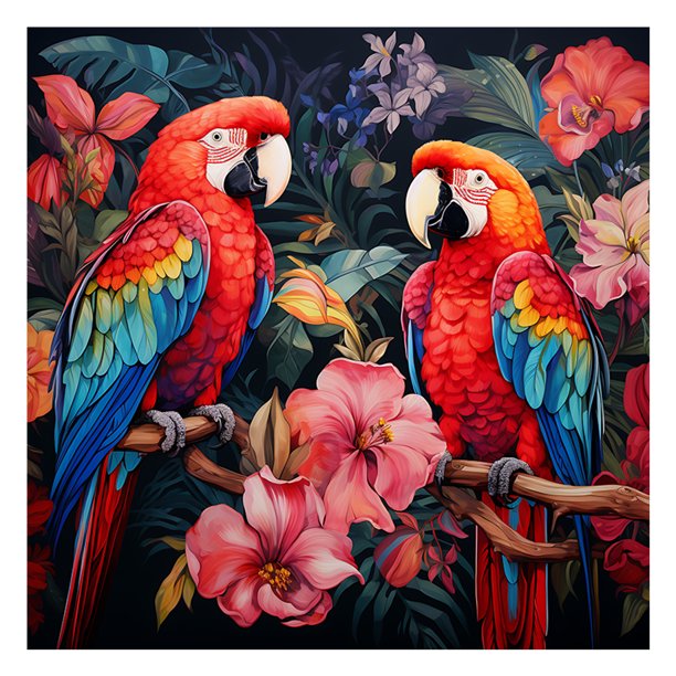 5D DIY Taladro Flores Loros Arte Artesanía 40x40cm