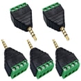 thumbnail image 1 of Adaptateur Audio Stéréo TRRS 4 Pôles 3,5 mm avec Borne à Vis, 1 of 5