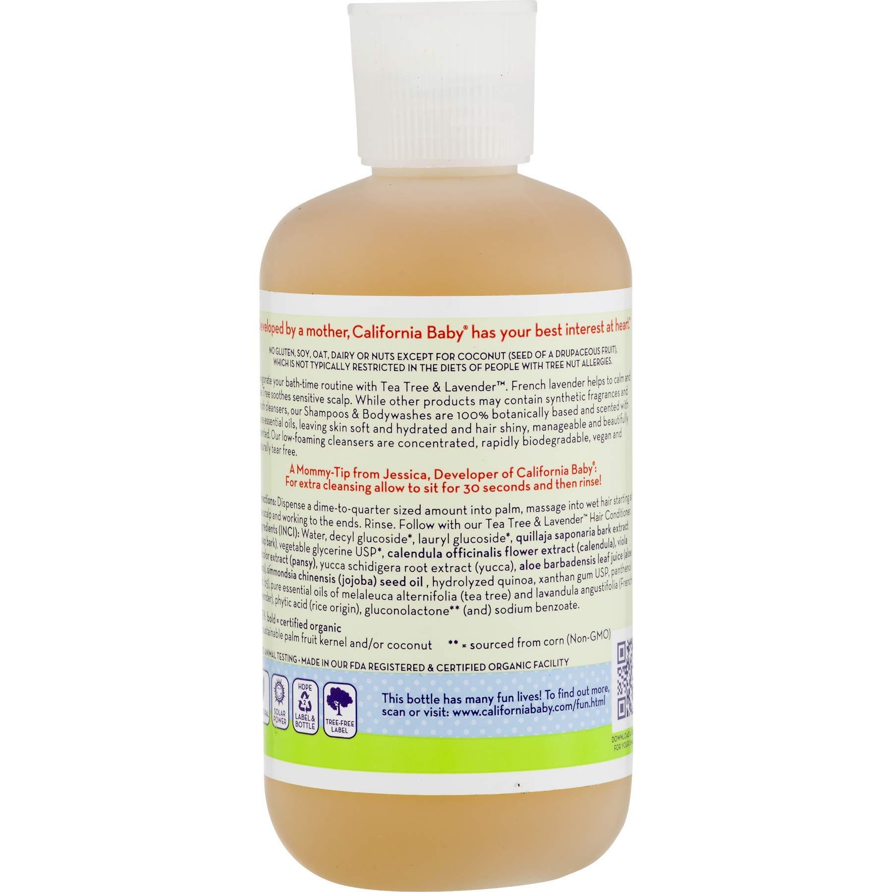 california baby tea tree and lavender shampoo