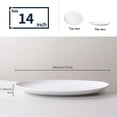 thumbnail image 2 of Serving Platters Set of 2 – 14 Inch Oval White Serving Platters, Large Porcelain Serving Platter Set for Party, Appetizers, Charcuterie, Sushi & Dessert, Microwave & Dishwasher Safe, 2 of 9