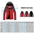 thumbnail image 4 of Ammoon Women Mountain Waterproof Shell Jacket Ski Jacket Windproof Jacket Winter Warm Jacket for Camping Hiking Skiing, 4 of 7
