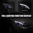 thumbnail image 3 of Spec-D Tuning JDM Glossy Black Smoke LED Projector Headlights Compatible with 2007-2011 Honda CR-V, Left + Right Pair Headlamps Assembly, 3 of 6