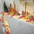 thumbnail image 3 of JEWLALO 6FT Christmas Garland Decorations Red Berry Garlands with Lights, Pine Garland for Mantle Fireplace Table Stairs Railing Xmas Tree Indoor Outdoor Winter Holiday Decors, 3 of 7