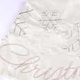 thumbnail image 3 of Falda de árbol de Navidad con letras de copos de nieve de 48 pulgadas, delantal de árbol de Navidad de lino no tejido, Feliz Navidad Sailing Electrónica, 3 of 5
