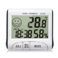 thumbnail image 1 of Yeacher Minitype Digital Indoor Thermometer Hygrometer Clock DC102 LCD Screen, 1 of 6