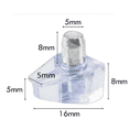 thumbnail image 4 of Soporte Sostén Para Entrepaño Con Perno 200 Pzs, TRANSPARENTE, 4 of 5
