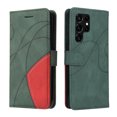 thumbnail image 4 of Compatible Samsung Galaxy S22 ULTRA Case, Leather Wallet Case Stand View Magnetic Clasp Book Flip Folio Phone Cover - Green, 4 of 5