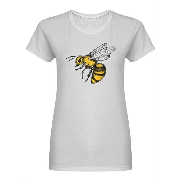 Colored Yellow Hornet Shaped T-Shirt Women -Image by Shutterstock, Female Large