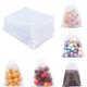thumbnail image 1 of Xiao Hua 100 bolsas de organza blanca con cordón de 4 x 6 pulgadas, bolsas transparentes para dulces, regalos de boda, regalos para fiestas, bolsas de dulces, joyas, San Valentín., 1 of 5