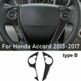 thumbnail image 1 of For Honda-Accord 2013-2017 Type B Carbon Fiber Steering Wheel Trim Button Cover, 1 of 12