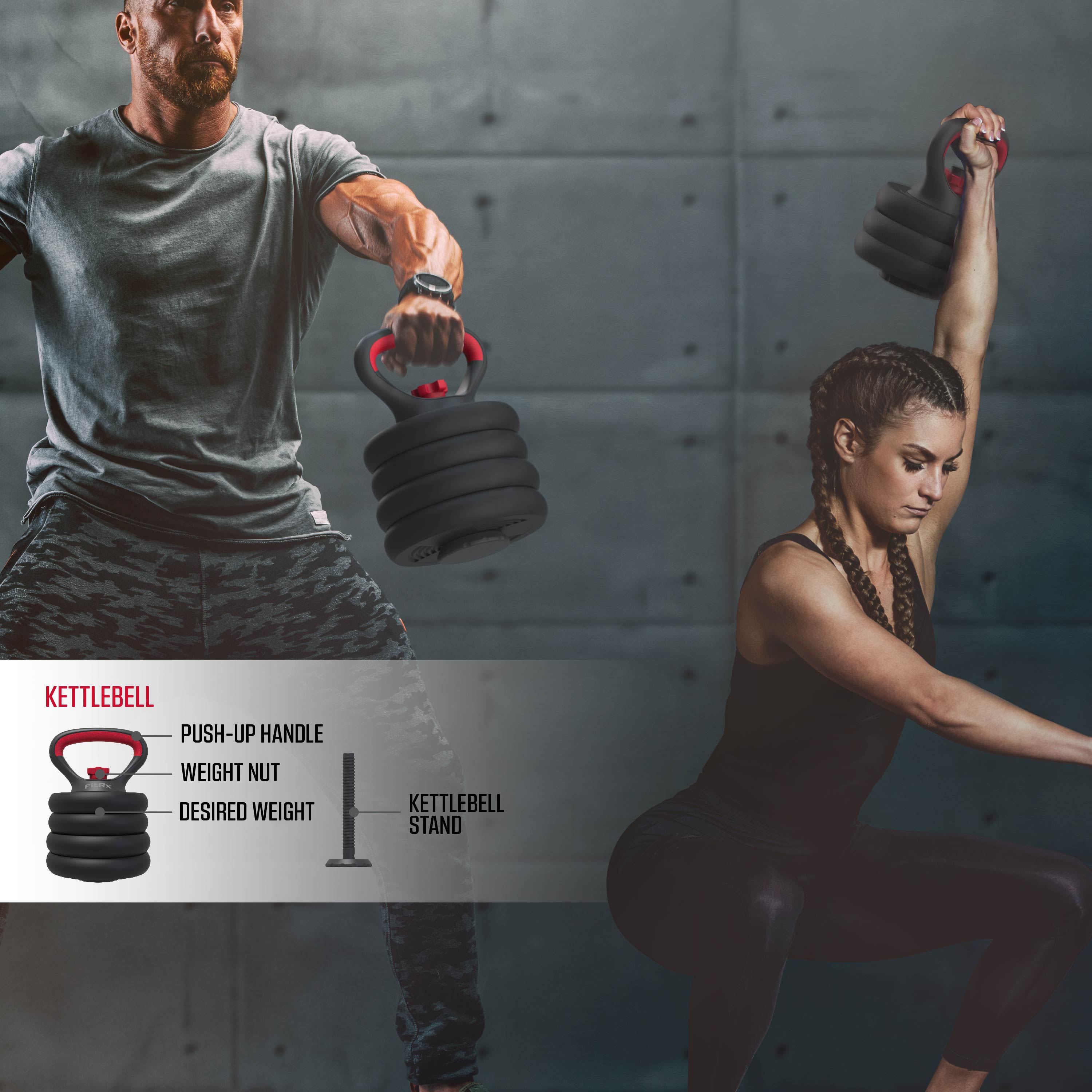 FitRx SmartBell Gym, 60 lbs. 4-in-1 Adjustable Interchangeable Dumbbell photo 8