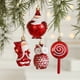 thumbnail image 4 of Adornos colgantes para árbol de Navidad, Papá Noel, campanas pequeñas, alce, copo de nieve, lazo, estrella, bolsa de la suerte para colgar para niños, feliz año nuevo, 4 of 5