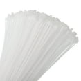 thumbnail image 1 of Unique Bargains 800pcs 3' 11 Lbs Cable Zip Ties Self-Locking Small Nylon Cable Tie Wraps 1/8' for Cord Management, White, 1 of 6