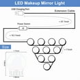 thumbnail image 3 of Mirror Light With Touch Dimmer Makeup Table Mirror Led Light Bedroom Decor 2/6/10/14 Led Bulbs Light ,Widely Use, 3 of 7