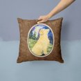 thumbnail image 2 of Carolines Treasures SS8977PW1414 Golden Retriever Fabric Decorative Pillow, 14Hx14W, multicolor, 2 of 4