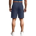 thumbnail image 4 of Men's Casual Cargo Shorts Classic Drawstring Elastic Waist Relaxed Fit Work Short with Multi Pockets Gray 3XL, 4 of 5