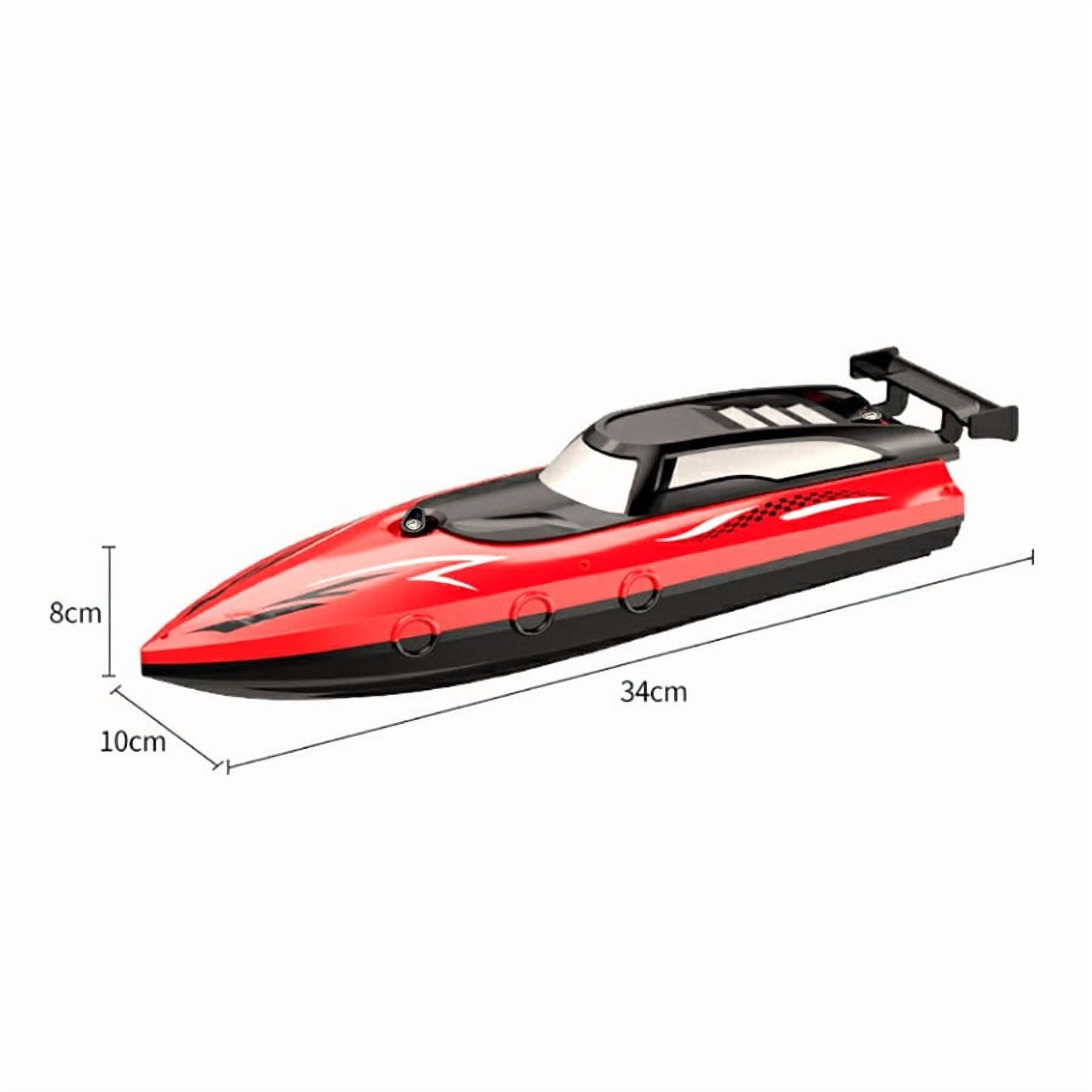 RC Boat - Remote Control Boat for Adults & Kids,12+KMH RC Boat for Pools/Lakes/River/Water with 2 Rechargeable Batteries