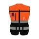 thumbnail image 5 of Chaleco reflectante de seguridad Zulema alta visibilidad Naranja Negro XL, 5 of 8