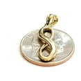 thumbnail image 5 of New 10k solid yellow Gold infinity Pendant love forever gift fine jewelry 1.8g, 5 of 12
