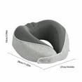 thumbnail image 3 of 100Fens 4pc Set Travel Pillow Memories Foam Travel Neck Pillow With Eye Mask Earplugs Storage Bag For Plane Car Home Recliner Use, 3 of 6
