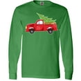 thumbnail image 3 of Inktastic Christmas Vintage Truck with Christmas Tree Long Sleeve T-Shirt, 3 of 5