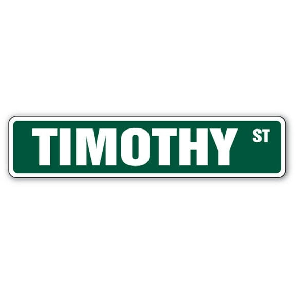 SignMission SS-TIMOTHY 4 x 18 in. Childrens Name Room Street Sign - Timothy