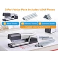 thumbnail image 5 of Bostitch Epic 50-Sheet Heavy Duty Office Stapler, Desktop Stapler with 1,040 Staples Included, Silver, 5 of 9