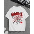 thumbnail image 1 of New Spring And Summer Loose Casual Stylish T-Shirt for Boys Featuring a Trendy Spider Web Design with Cartoon Graphics, Perfect for Everyday Wear., 1 of 6