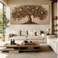 thumbnail image 6 of Canvas Wall Art for Living Room - Large Yellow Tree of Life Canvas Prints, Modern Abstract Nature Painting for Kitchen Bedroom Office Wall Decor, 6 of 7