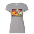 thumbnail image 1 of Tee Hunt Horse Prancing in Sunset Women's T-Shirt Animal Wildlife Mare Stallion Shirt, Gray, XX-Large, 1 of 5