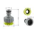 thumbnail image 3 of Quick Connect Hose Fittings, Universal Faucet Connector With Sun Protection For Garden Hose Tap, 2 Pieces Double Male Hose Connectors In Gray, 3 of 5