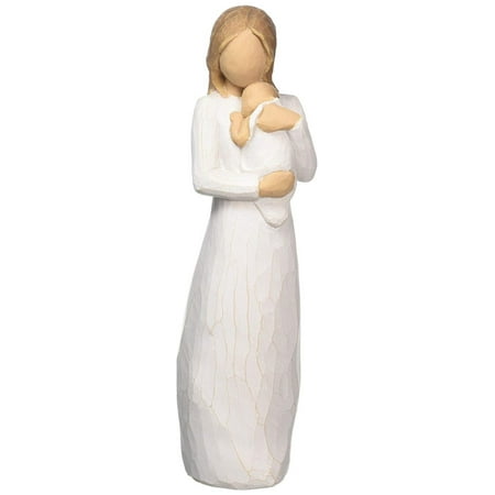 Sculpted Heart - hand-painted sculpted figure, Angel of Mine (26124), Sentiment: ”So loved, so very loved” written on Enclosure Card By Willow Tree