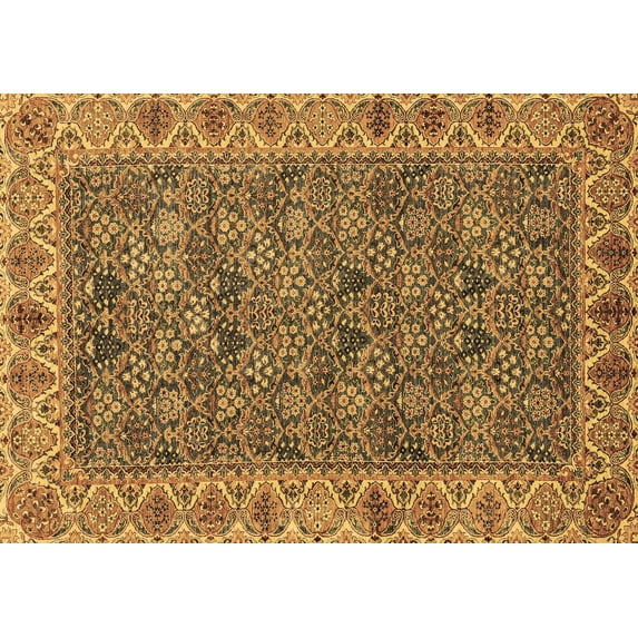 Ahgly Company Indoor Rectangle Abstract Brown Modern Area Rugs, 8' x 10'