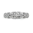 thumbnail image 4 of Solid 14K White Gold Diamond Wedding Band Ring Size 8.5 (.103 cttw.), 4 of 8