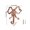 B, variant on JUANCHENG Alloy Bow Wall Hook 9.1x9.1x1.8cm Vintage Gold Decorative Hanger for Entryway
