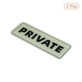 thumbnail image 3 of Uxcell 6"x2" Private Sign Acrylic Self Adhesive Door Sticker Wall Mounting Sign Silver 2 Pack, 3 of 5