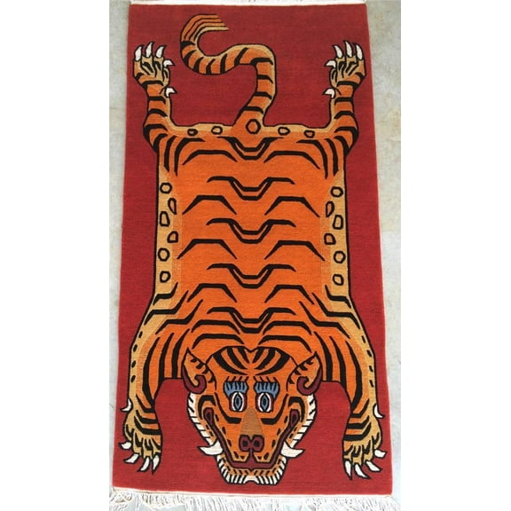 100 knot tiger rug Carpet from Nepal 100% wool
