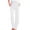 White(NEW1), variant on Patlollav Cotton Pants for Women Solid Color Elastic Waist Sports Casual Full Length Pants